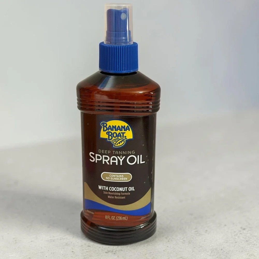 Banana Boat Deep Tanning Spray Oil with Coconut Oil 8 fl oz Reef Friendly